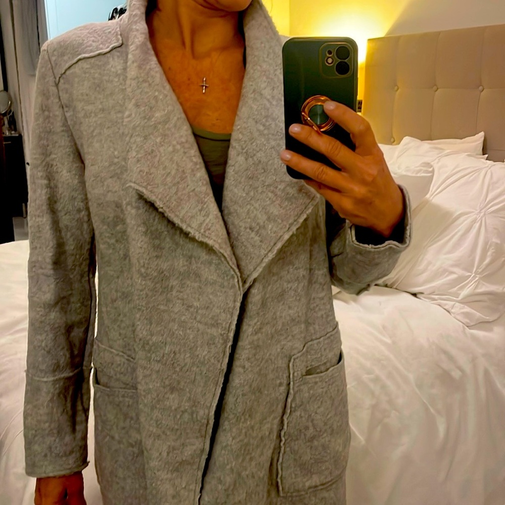 Zara wool wrap coat. One suze